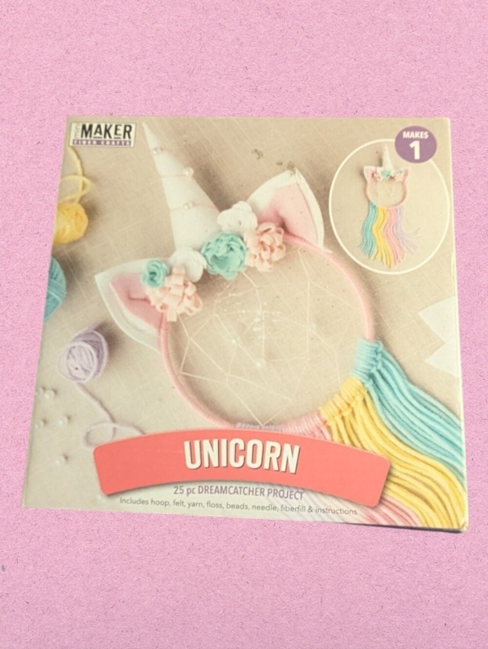 Leisure Arts Mini Maker Unicorn Dreamcatcher Kit